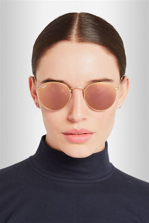 large round mirrored sunglasses|ray ban round mirrored sunglasses.